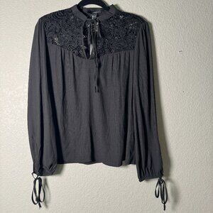 Long Sleeved Black Blouse Size Small